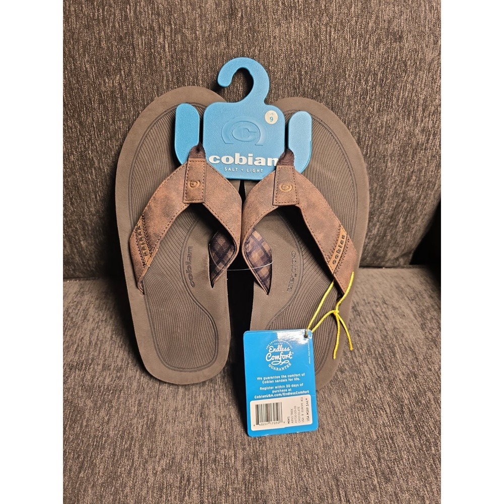 Cobian Men's ARV 2 TREK AVT20-201 Size 9 Flip Flop Sandal Brown Chocolate NEW!